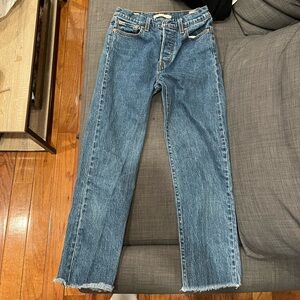 Women’s Levi’s Wedgie Straight Blue Jeans 26